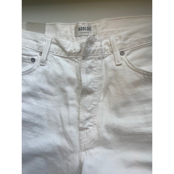 Agoldie Women's Jean Shorts Plus Size 32 (14) Parker Long Denim Short Dough NEW - Picture 7 of 11